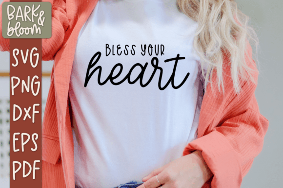 Bless Your Heart SVG for Crafts and Graphics
