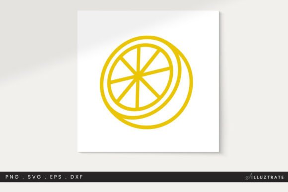 Lemon SVG Cut File Clipart PNG for Graphics and Crafts