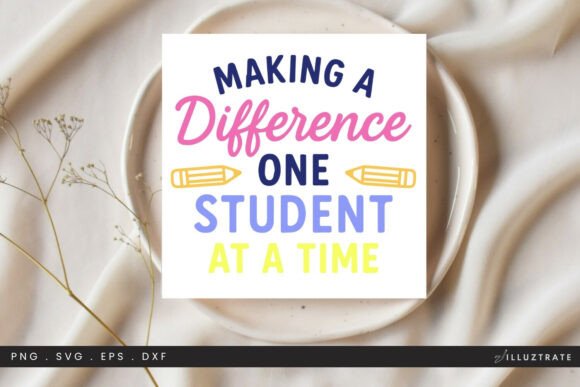 Making a Difference Teacher SVG Cut File Review
