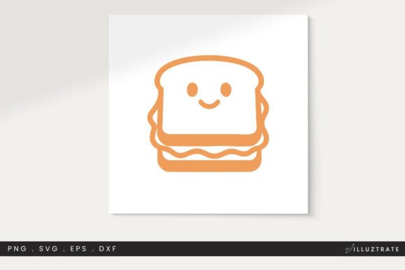 Sandwich SVG Cut File Clipart PNG for Graphics and Crafts
