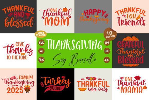 Thanksgiving SVG Bundle Vol. 4.2: A Designer's Review of Graphics and Crafts Assets